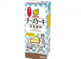 4 เครื่องดื่มนมถั่วเหลืองและนมมะพร้าวออกใหม่จาก marusan marusan Soymilk "Cheese Cake"