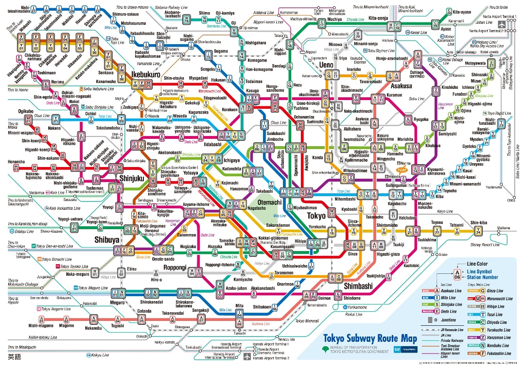 Tokyo Subway Map