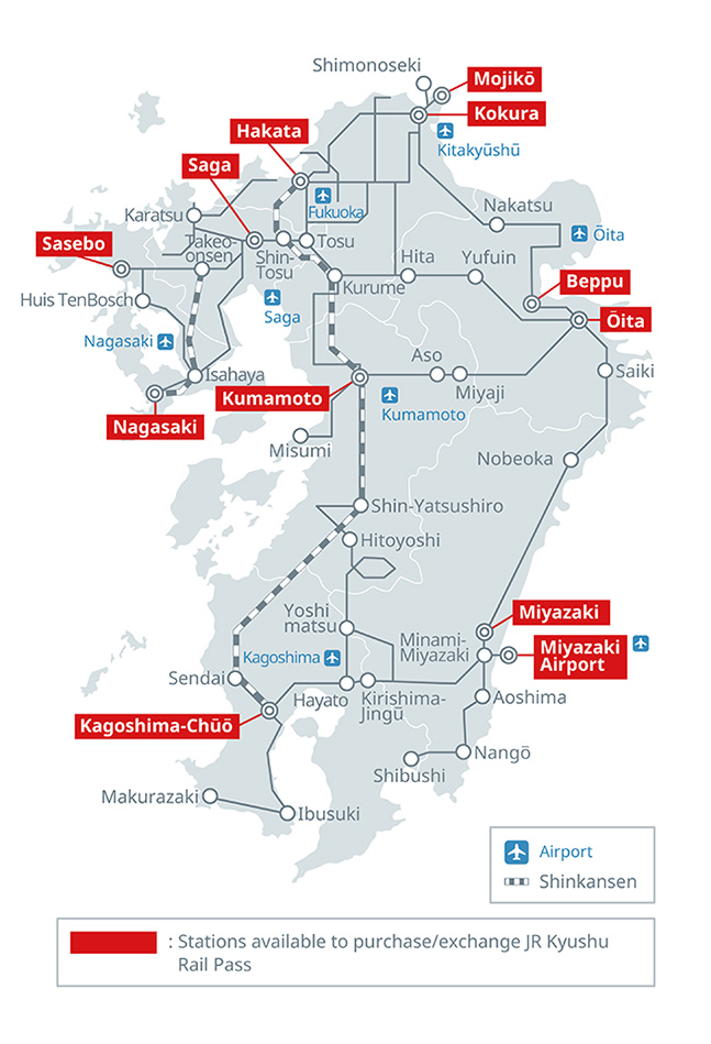JR All Kyushu Pass Route
