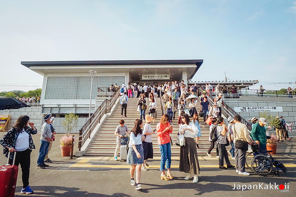 สถานีรถไฟ Ashikaga Flower Park